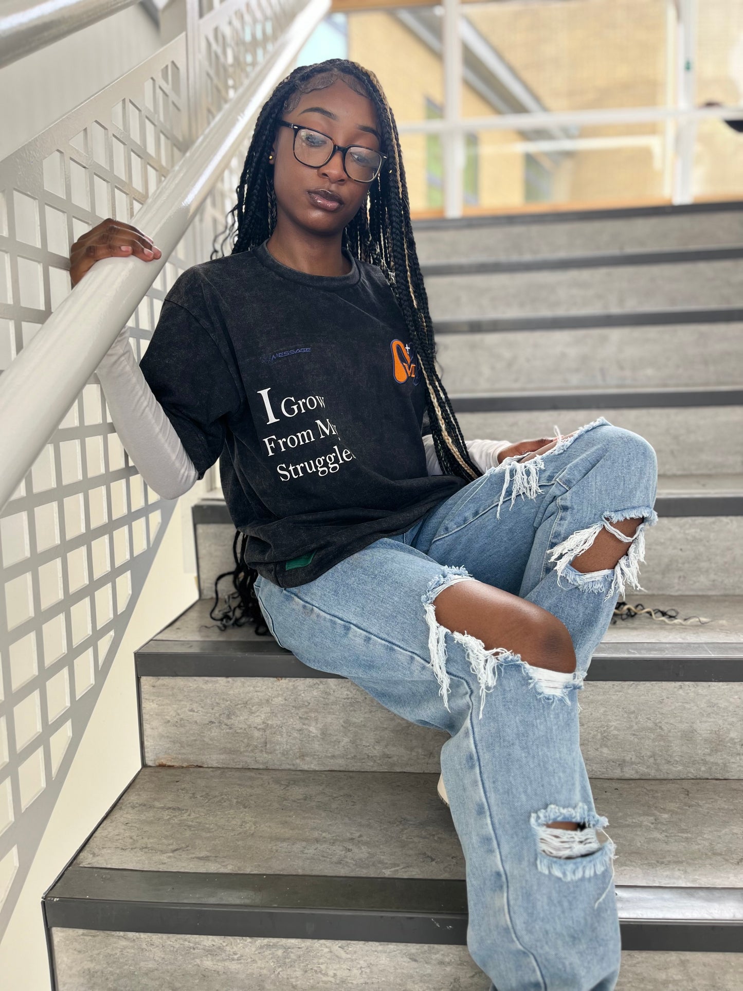 DARK GREY WASHED T-SHIRT