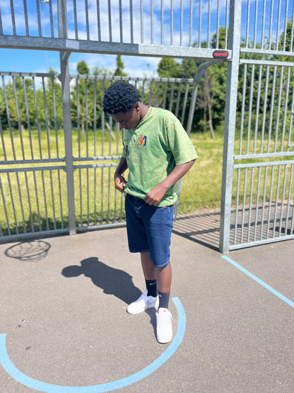 WASHED GREEN T-SHIRT