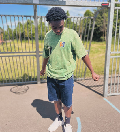 WASHED GREEN T-SHIRT
