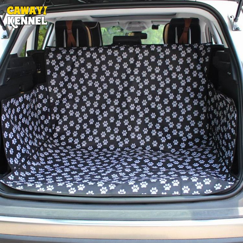CAWAYI KENNEL Pet Carriers Dog Car Seat Cover Trunk Mat Cover
