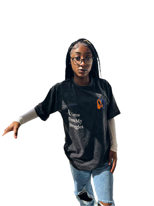 DARK GREY WASHED T-SHIRT