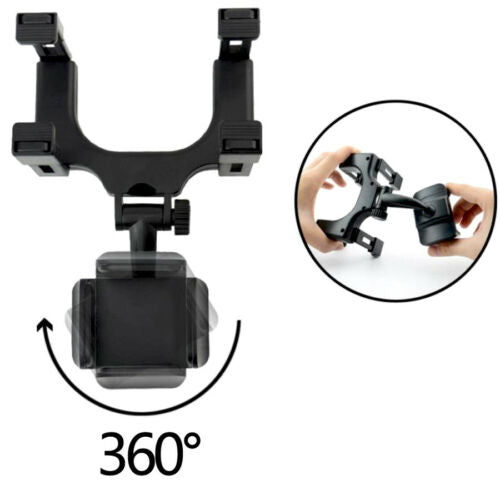 360° rear view mirror holder