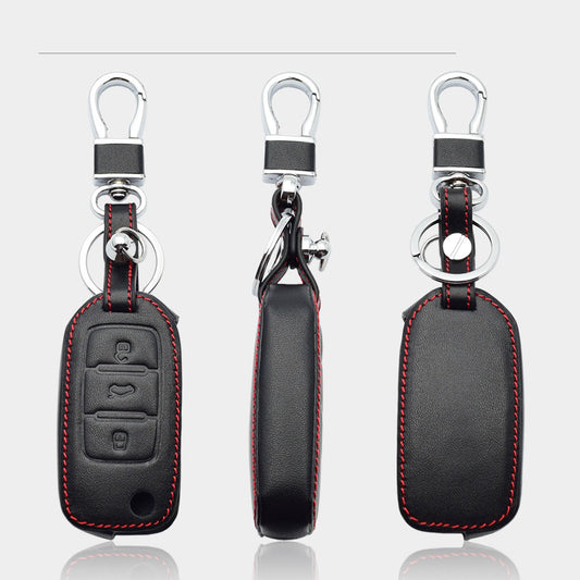 Leather Car Key Case For VW Volkswagen