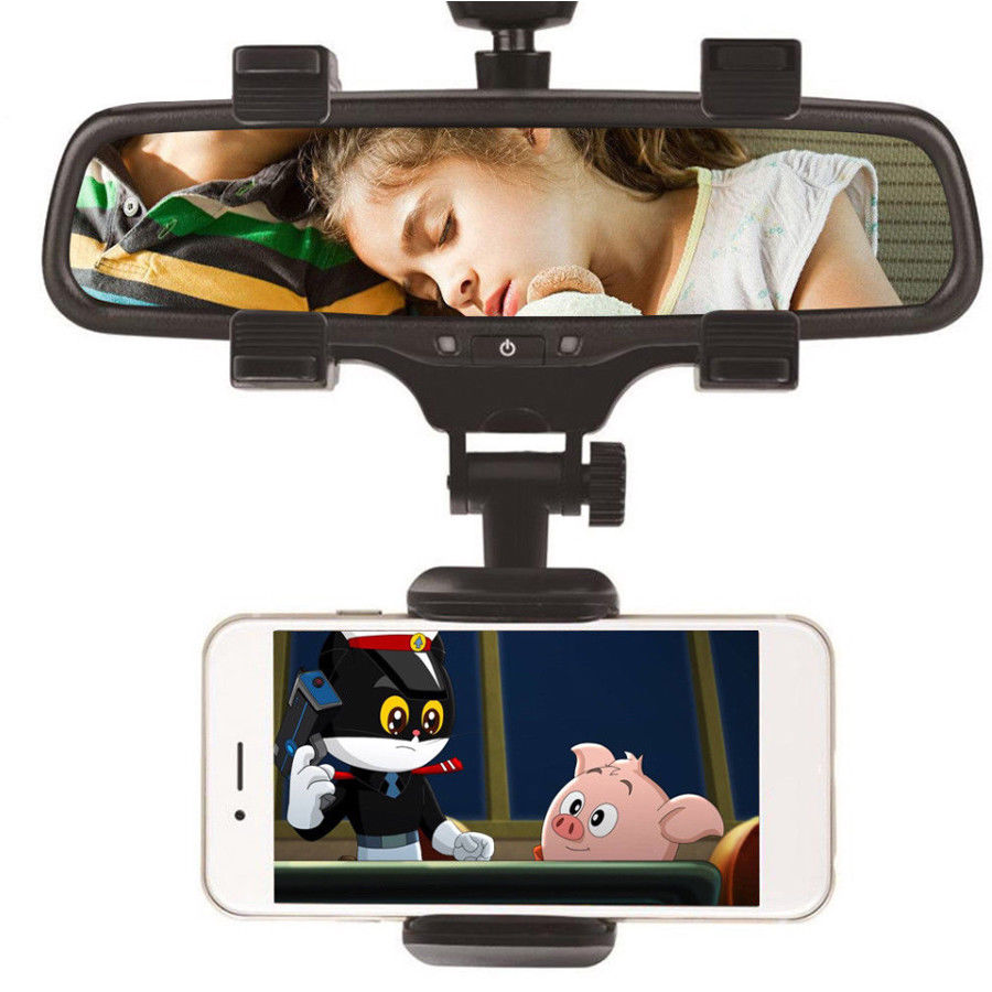 360° rear view mirror holder