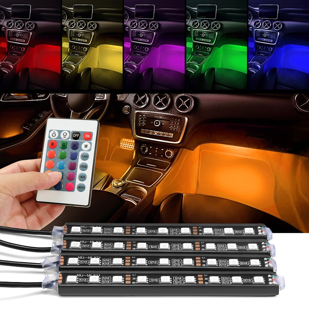 Interior Car Strip LED Light with Remote