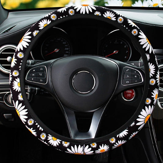 Daisy Flower Car Steering Wheel Cover