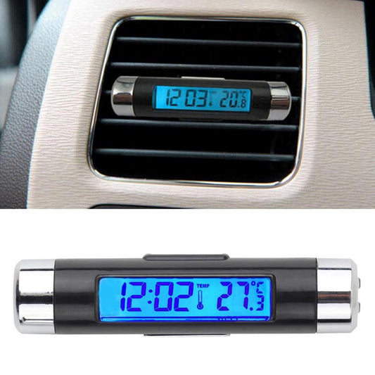 Digital Car Auto Temperature Time Air Vent